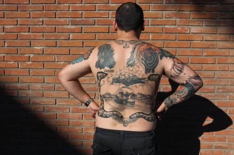 Uomo con tatuaggio, Buenos Aires - Fotografia di Enrico Fantoni